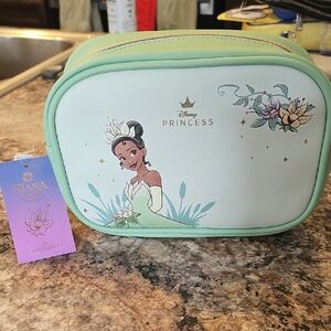 Disney Princess Tiana Mint Green and Light Green Cosmetic Pouch